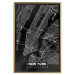 Wall Poster Negative Map: New York - black and white city map in the USA 123044 additionalThumb 20