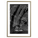 Wall Poster Negative Map: New York - black and white city map in the USA 123044 additionalThumb 16