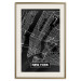 Wall Poster Negative Map: New York - black and white city map in the USA 123044 additionalThumb 19