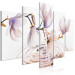 Canvas Magnolias over Water (5 Parts) Wide Violet 123644 additionalThumb 2