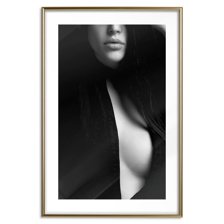 Poster Sensual Elegance - photograph of woman in black and white tones 123744 additionalImage 14