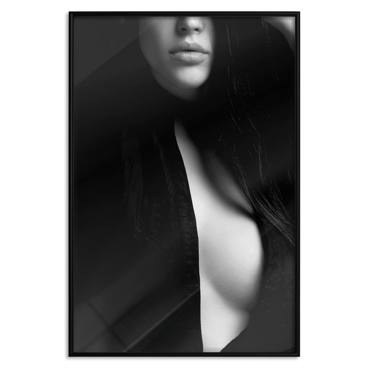 Poster Sensual Elegance - photograph of woman in black and white tones 123744 additionalImage 18