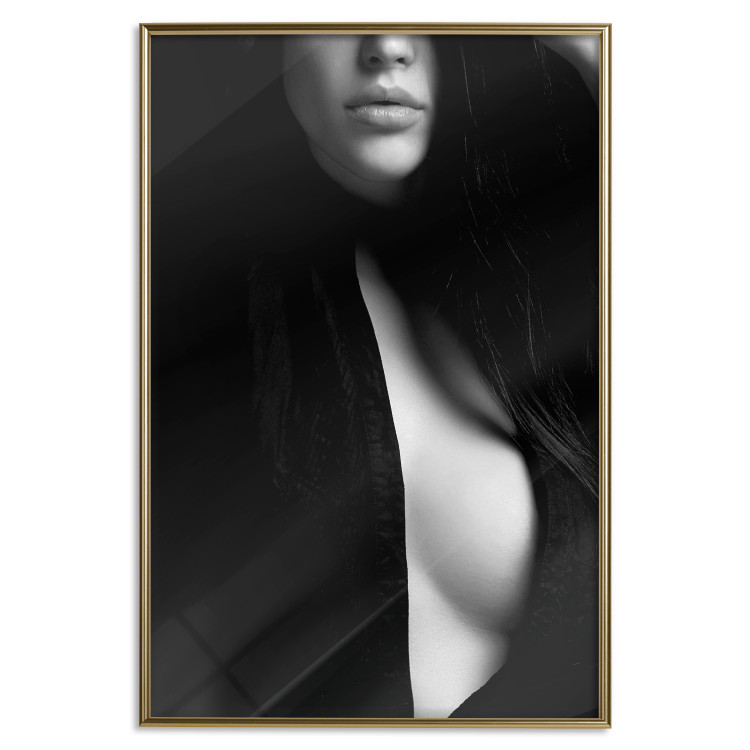 Poster Sensual Elegance - photograph of woman in black and white tones 123744 additionalImage 16