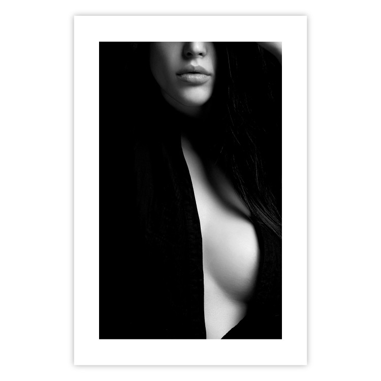 Poster Sensual Elegance - photograph of woman in black and white tones 123744 additionalImage 19