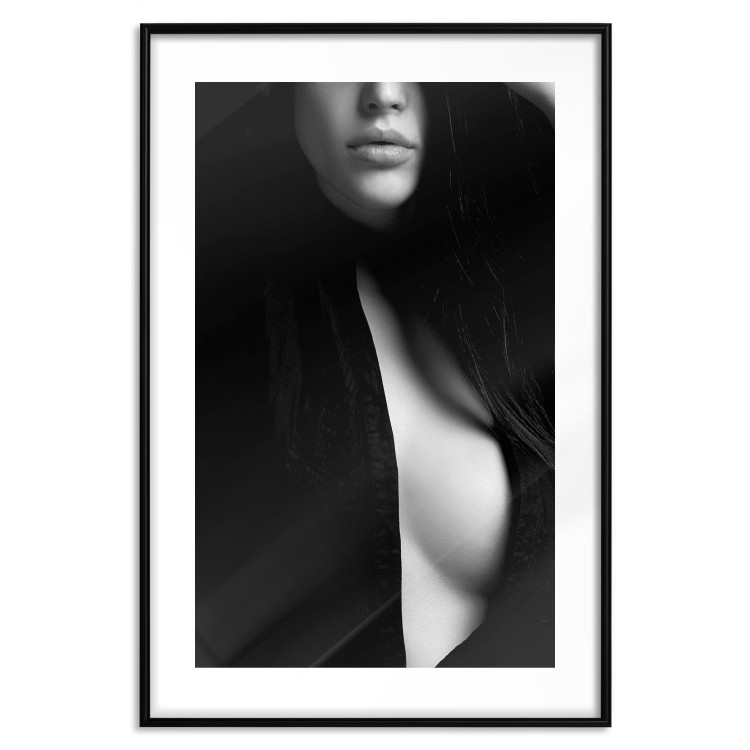 Poster Sensual Elegance - photograph of woman in black and white tones 123744 additionalImage 15