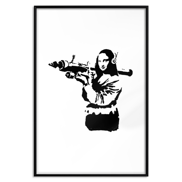 Poster Banksy Mona Lisa with Rocket Launcher - black woman with rocket launcher 124444 additionalImage 20