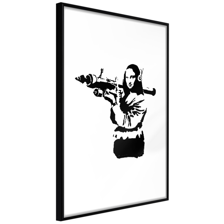 Poster Banksy Mona Lisa with Rocket Launcher - black woman with rocket launcher 124444 additionalImage 11