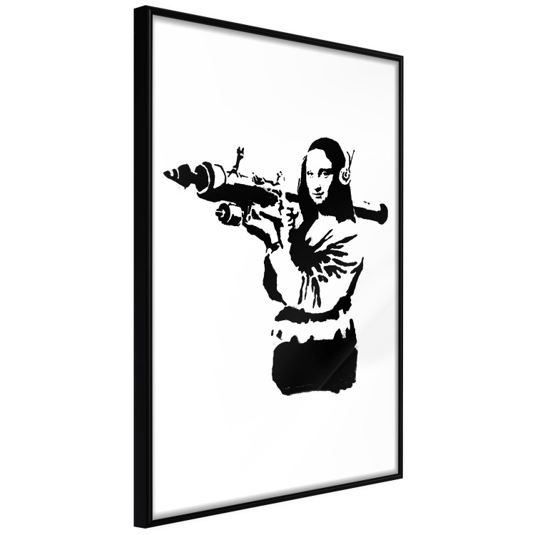 Poster Banksy Mona Lisa with Rocket Launcher - black woman with rocket launcher 124444 additionalImage 10