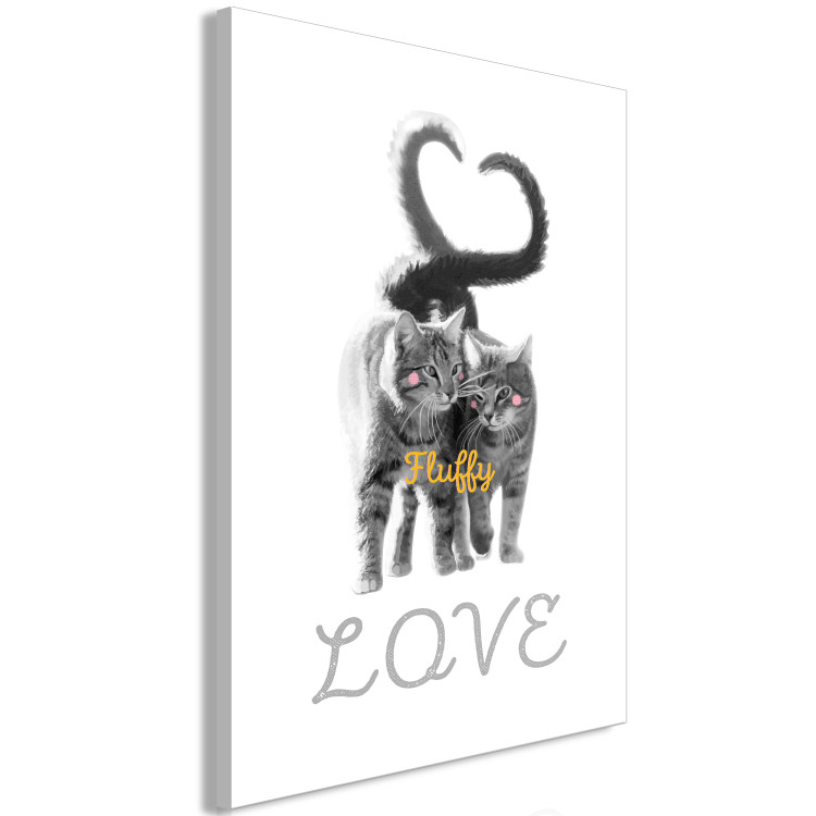 Canvas Fluffy Love (1 Part) Vertical 125244 additionalImage 2