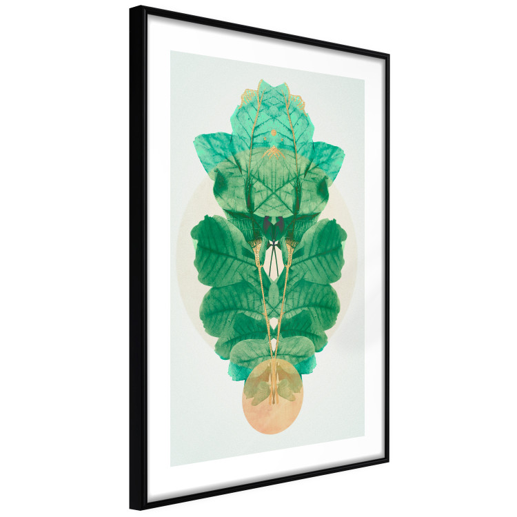 Poster Mint of Egypt - abstract plant composition in a mirrored upholstery 126544 additionalImage 6