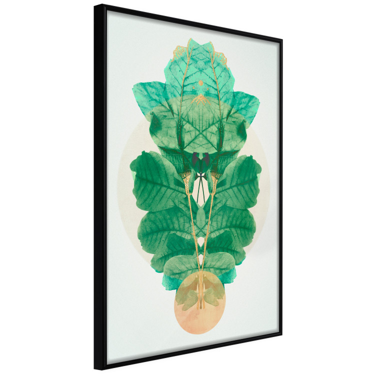 Poster Mint of Egypt - abstract plant composition in a mirrored upholstery 126544 additionalImage 11
