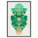 Poster Mint of Egypt - abstract plant composition in a mirrored upholstery 126544 additionalThumb 16