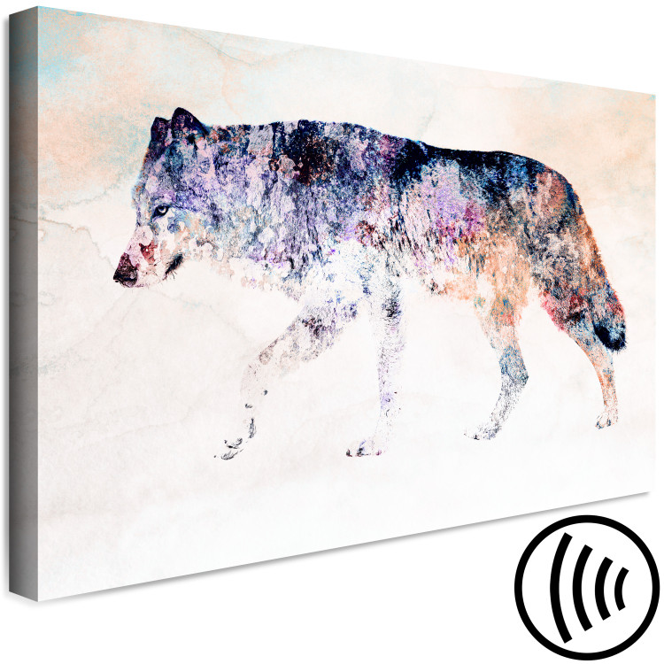 Canvas Art Print Lonely Wolf (1 Part) Wide 126944 additionalImage 6