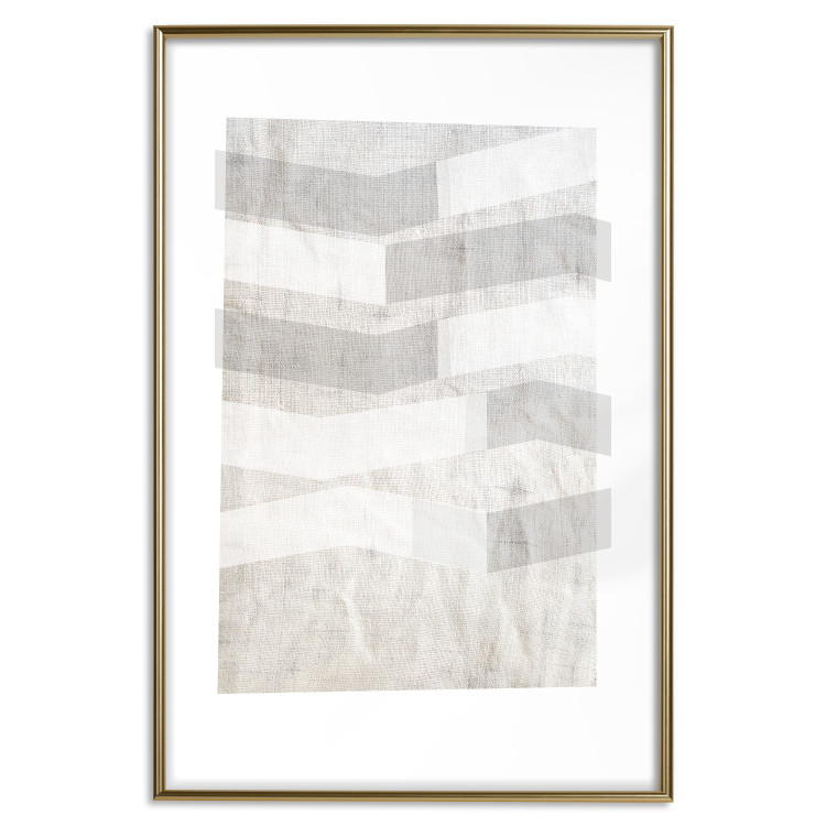 Poster Light and Shadow - abstract texture with gray geometric figures 127344 additionalImage 18