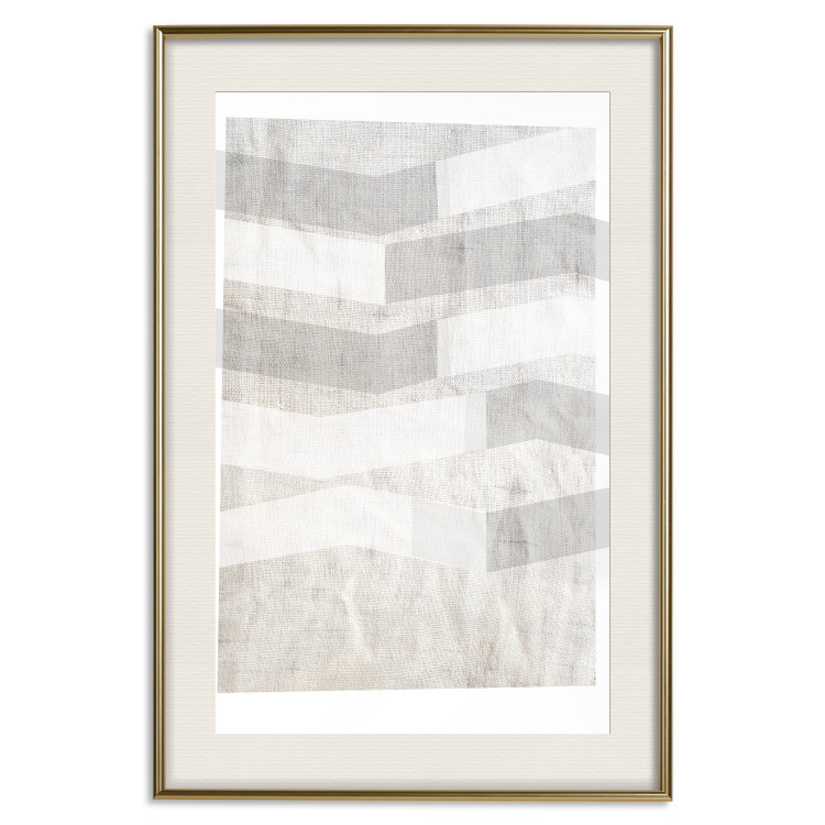 Poster Light and Shadow - abstract texture with gray geometric figures 127344 additionalImage 27