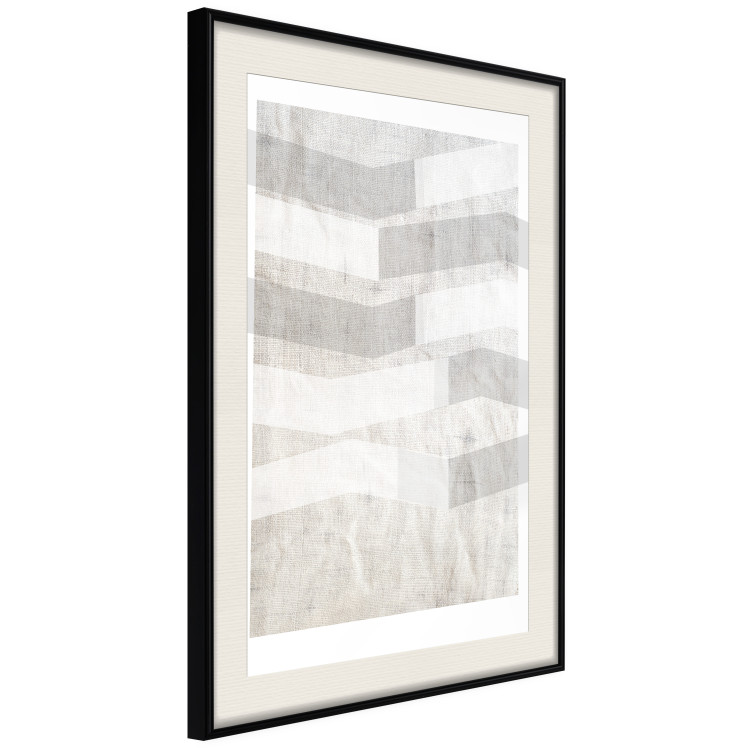 Poster Light and Shadow - abstract texture with gray geometric figures 127344 additionalImage 2
