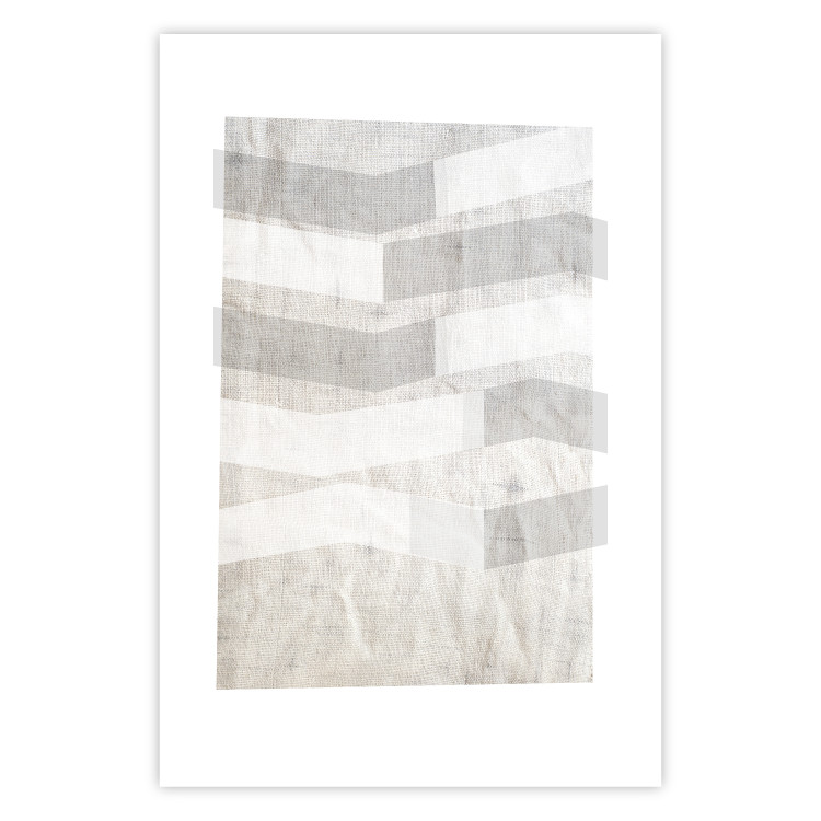Poster Light and Shadow - abstract texture with gray geometric figures 127344 additionalImage 16