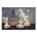 Canvas Print Buddha and Stones (1-part) wide - gray sculpture in Zen motif 128944 additionalThumb 7
