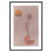 Poster Hydrangea - boho abstraction with a blooming plant in warm colors 129344 additionalThumb 15