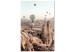 Canvas Art Print Fairy Tale Journey (1-part) vertical - landscape scenery of balloons 129444