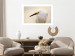 Wall Poster Snowy Egret - bird with a black beak and yellow face on a light background 129844 additionalThumb 5