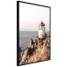 Poster Cliffside Lighthouse - landscape of a rocky cliff with a building against the sea 130344 additionalThumb 13