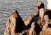 Poster Cliffside Lighthouse - landscape of a rocky cliff with a building against the sea 130344 additionalThumb 11