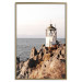 Poster Cliffside Lighthouse - landscape of a rocky cliff with a building against the sea 130344 additionalThumb 21