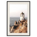 Poster Cliffside Lighthouse - landscape of a rocky cliff with a building against the sea 130344 additionalThumb 19