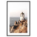Poster Cliffside Lighthouse - landscape of a rocky cliff with a building against the sea 130344 additionalThumb 17