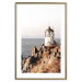 Poster Cliffside Lighthouse - landscape of a rocky cliff with a building against the sea 130344 additionalThumb 16