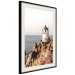 Poster Cliffside Lighthouse - landscape of a rocky cliff with a building against the sea 130344 additionalThumb 2