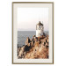 Poster Cliffside Lighthouse - landscape of a rocky cliff with a building against the sea 130344 additionalThumb 20