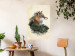 Wall Poster Mr. Fox - abstract composition of an animal surrounded by plants 130444 additionalThumb 2