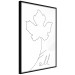 Wall Poster Autumn Treasure - line art leaf and text on a contrasting white background 131844 additionalThumb 13