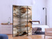 Room Divider Screen Amber constellation (3-piece) - sparkling illusion in 3D spheres 132644 additionalThumb 2