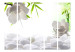 Room Divider Screen Lake of Silence II (5-piece) - white stones and flowers in zen style 133044 additionalThumb 3