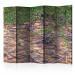 Room Divider Screen Wheel of Time II (5-piece) - composition against a red brick wall 133144