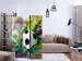 Folding Screen Urban Match (3-piece) - soccer and colorful brick background 133344 additionalThumb 4