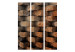 Room Divider Screen Brick Braid - abstract geometric figures with 3D effect 133644 additionalThumb 3
