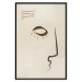 Poster Portrait of Adela - face pattern on a beige background in an abstract motif 134344 additionalThumb 18
