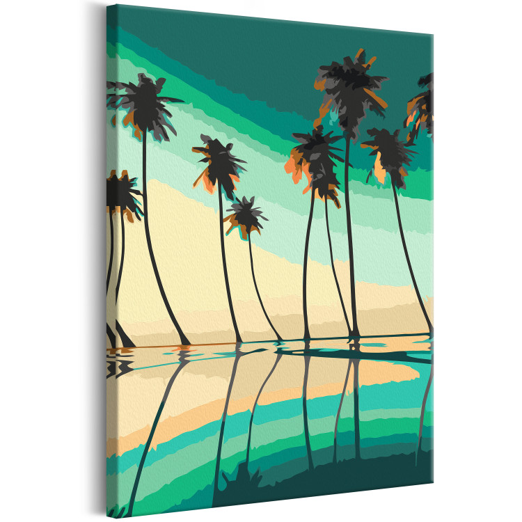 Paint by Number Kit Turquoise Palm Trees 134844 additionalImage 5