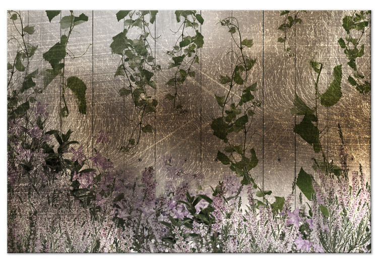 Canvas Print Flooding plants - Abstraction with ivy and heather at the base 135044