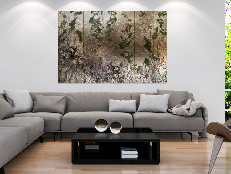 Canvas Print Flooding plants - Abstraction with ivy and heather at the base 135044 additionalImage 3
