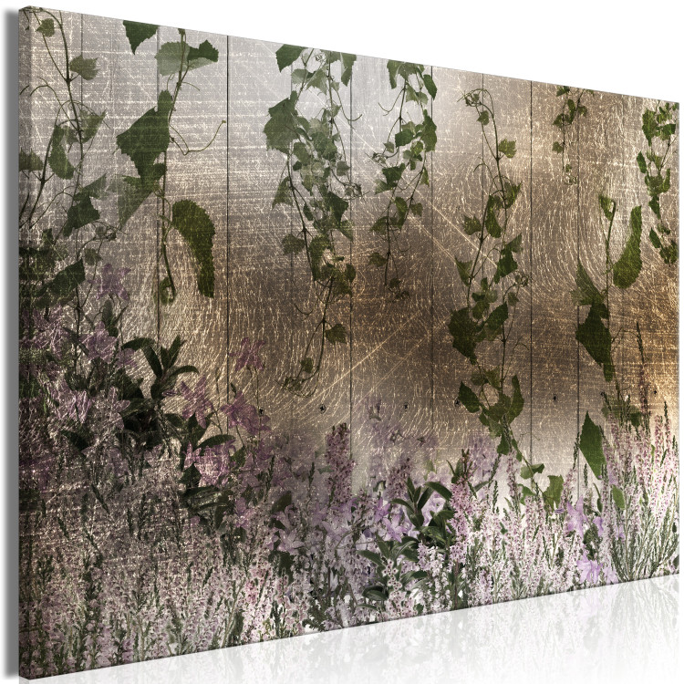 Canvas Print Flooding plants - Abstraction with ivy and heather at the base 135044 additionalImage 2