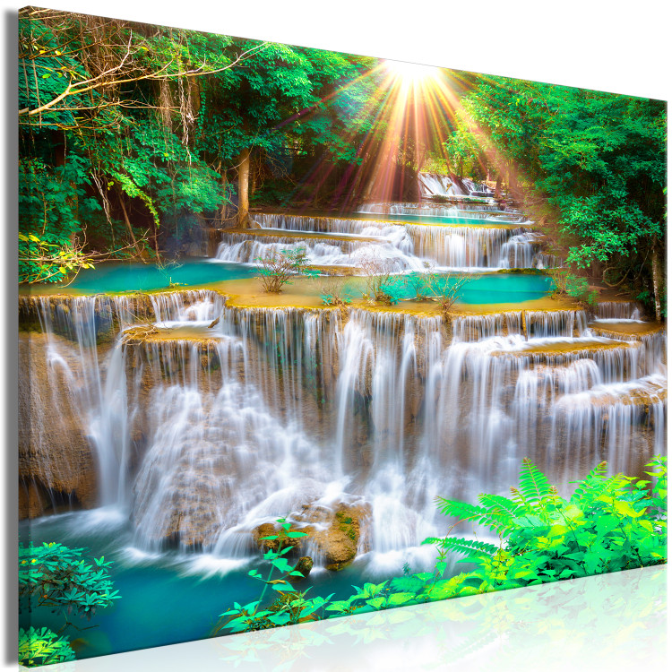 Large canvas print Tropical Waterfall [Large Format] 136344 additionalImage 2