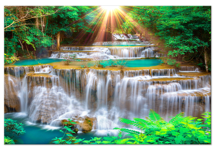 Large canvas print Tropical Waterfall [Large Format] 136344