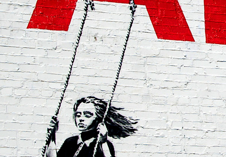 Large canvas print Parking Girl Swing by Banksy [Large Format] 136444 additionalImage 3