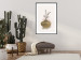 Wall Poster Golden Vase - a simple composition with green foliage in a vase on a beige background 136544 additionalThumb 17