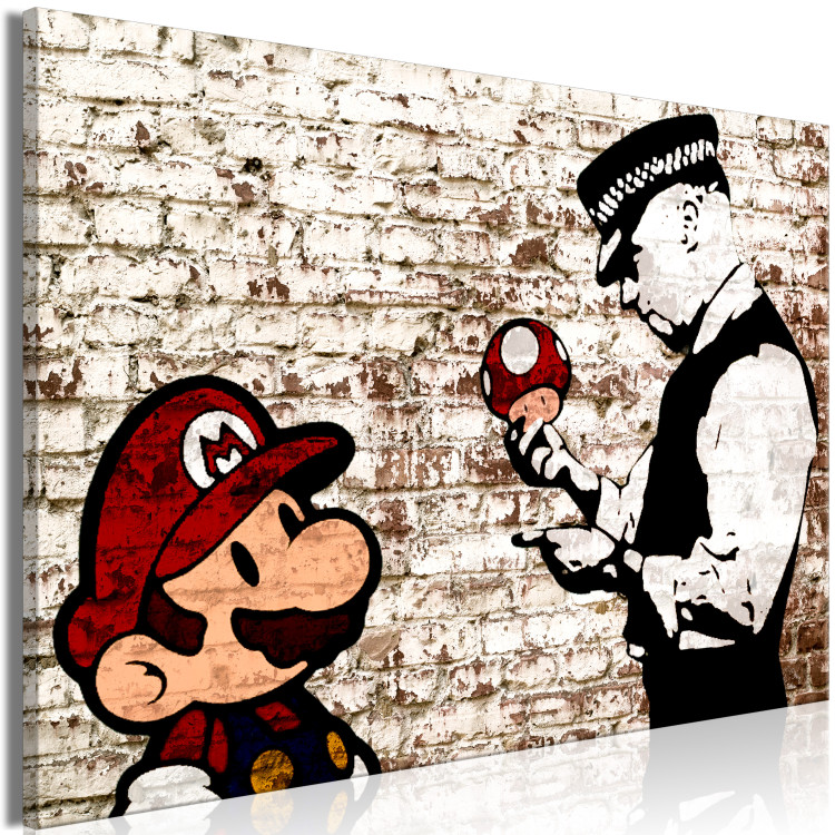 Large canvas print Mario Bros: Torn Wall [Large Format] 137544 additionalImage 2